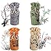 Huanlemai 4-Pack x 250g Natural Activated Moso-Bamboo Charcoal Air Purifying Bags, Fragrance Free, Odor Eliminator, Moisture Absorber Air Freshener Bag for Home, Kitchen, Closet, Car