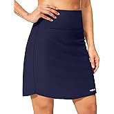 Viodia Women's 19" Swim Skirt Modest Swimsuits Skirt High Waisted Bathing Suit Swim Bottoms Tummy Control Tankinis