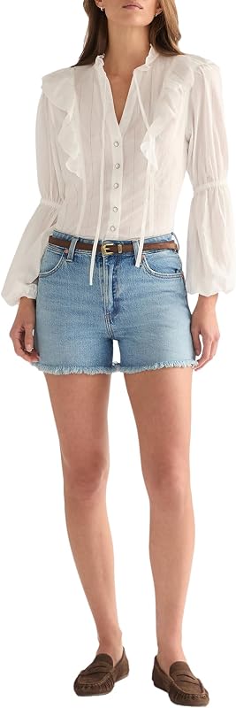 - Gürtel Damen - 100% Leder - Thin Western Belt - Brown Suede