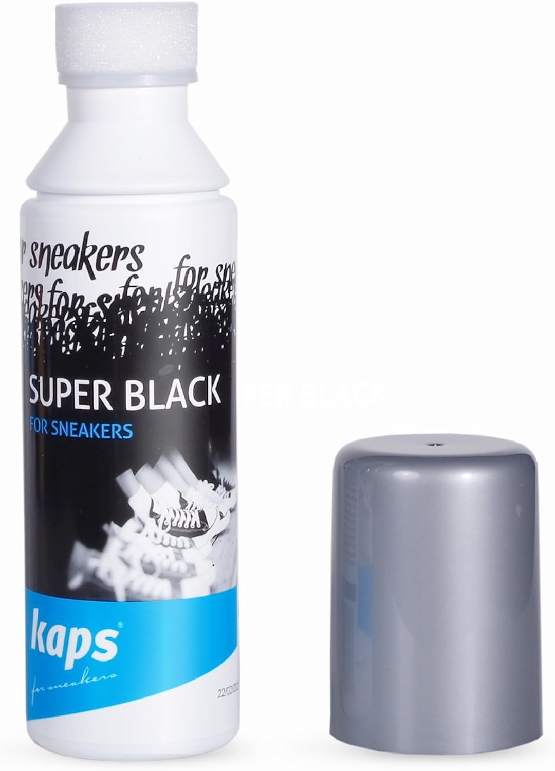 Kaps Black Trainer Polish and Shoe Colour Restorer, Revives Faded Canvas, Fabric, Leather and Synthetic Footwear - Image 3