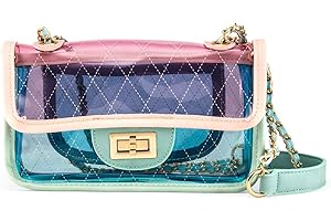 OCT17 Women Mini Transparent Plastic Crossbody Durable Summer Shoulder Bag Purse