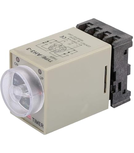 Time Relay AH3-NA AH3-NB AH3-NC AH3-ND AH3-NE On-Delay Timer Time Relay Switch 8Pin 12V/24V/36V/48V/110V/220V/380V NWPNLXEA(AH3-NB,220V