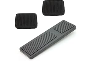 LTPREMIUM 2 Brake, Clutch and Accelerator Pedal Pads for Wrangler YJ TJ Cherokee XJ Comanche MJ 2X 52002750 ; 2-1/2″ Wide, 1x 53003932