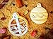 Holiday Ornament Cookie Cutter - Round Embossed Christmas Cutters for Finial Cookies - Xmas Plastic Molds - Unique Presents for Baking - Mini Shapes by Sugary Charm
