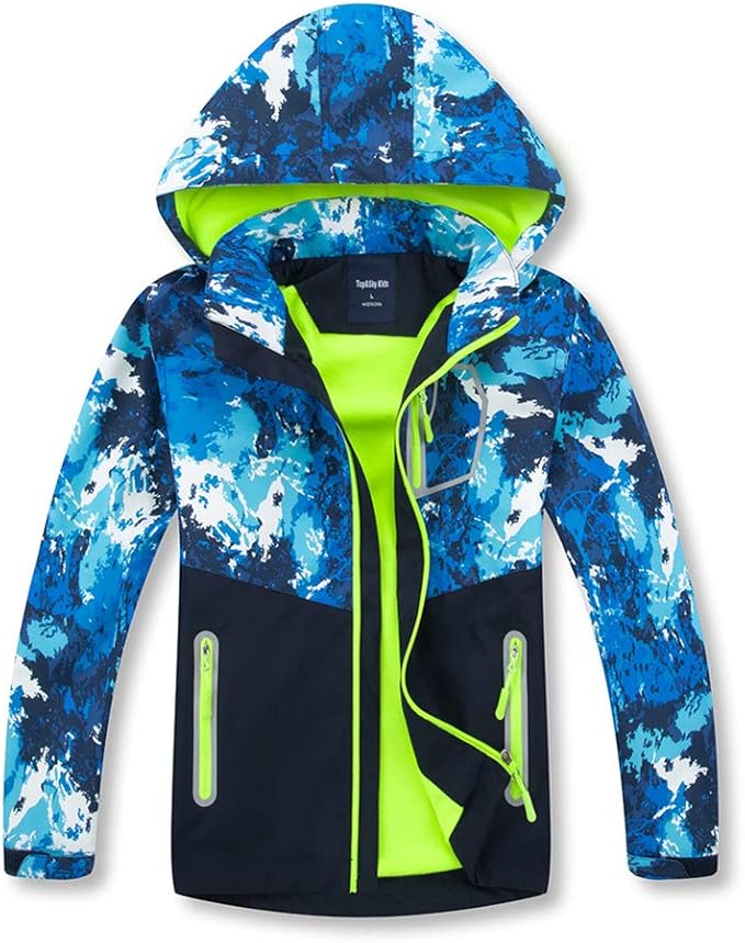 Buy Boys Rain Jacket Lightweight Waterproof Jacket for Boys with Hood