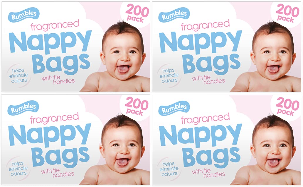 Nappy bags Jumbo Box - 4 x 200 pack (800 in total)