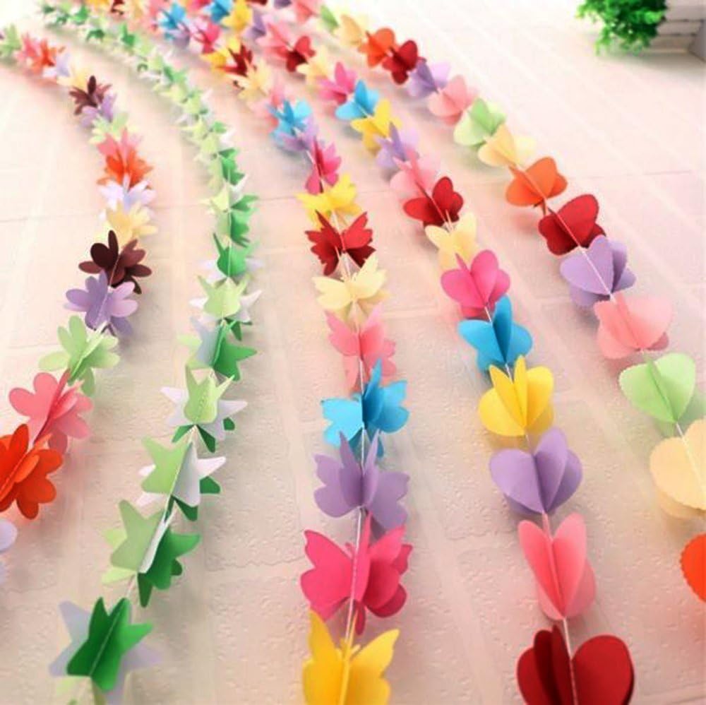 Themez Only 3D Party Decoration Paper Garland - Set of 5 Assorted Designs