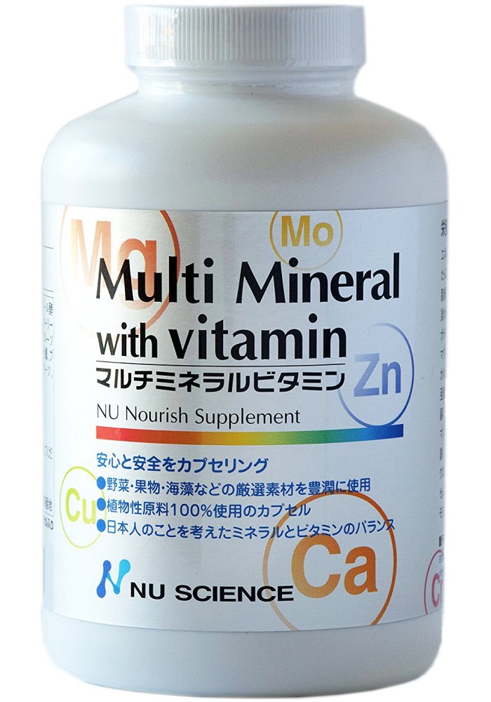 マルチミネラル ビタミン 25種類のミネラル＆ビタミン バランス設計 植物性カプセル 180カプセル（約60日分）ニュー・サイエンス商品画像