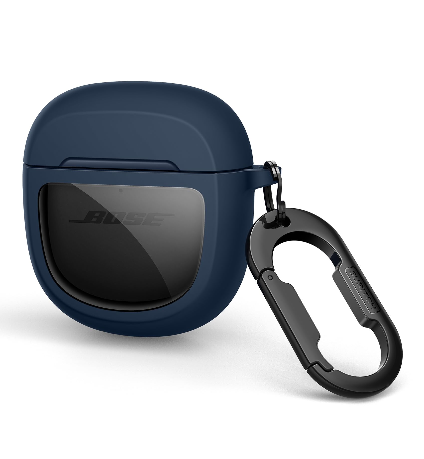 Photo 1 of SURITCH Protective Cases for Bose QuietComfort Earbuds II 2022 / QuietComfort Ultra/Ultra Earbuds 2nd Gen, Shockproof Case Cover for Bose QC ii 2 & Ultra Case Accessories with Carabiner, Navy