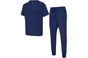Natural Uniforms Mens Luxe Stretch Jogger Scrub Set