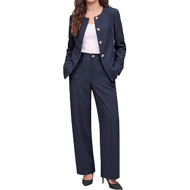 ladies dress suits Amazon Best Sellers: Best Women's Suiting and grows 1.5 inches Size:50R Branded Cettire Style: 313B18744 Vintage 70s Long Sleeve