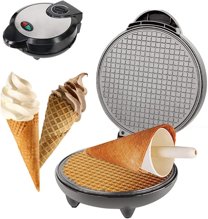 Electric Waffle Cone Maker Machine, Double Side Heating, NonStick