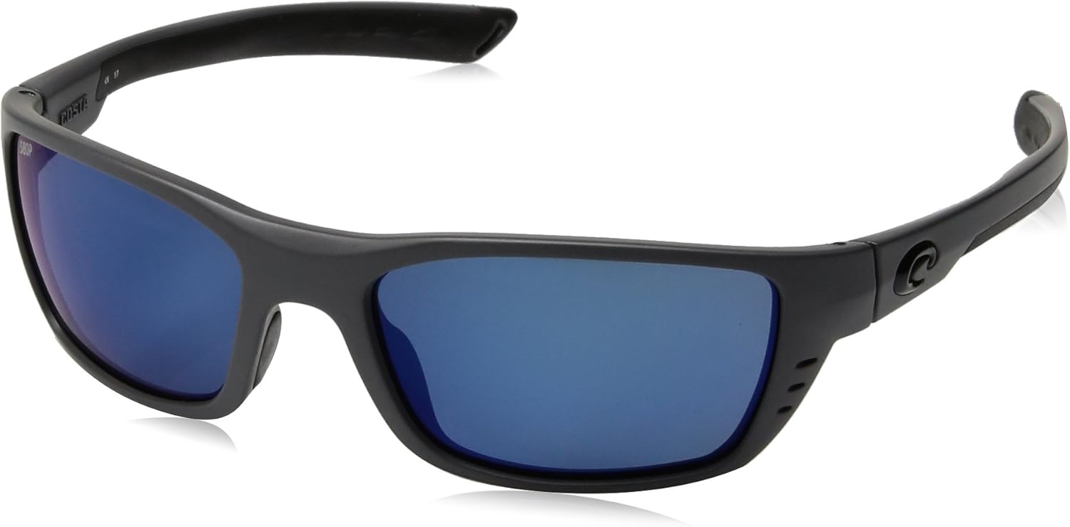 Costa Matte Grey/Blue Mirror Whitetip 580P Sunglasses