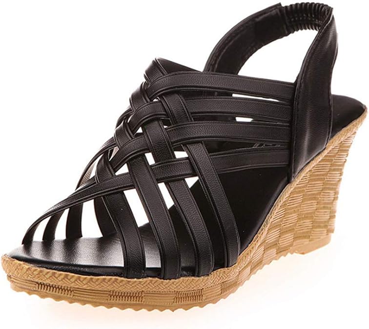 checkered platform sandals