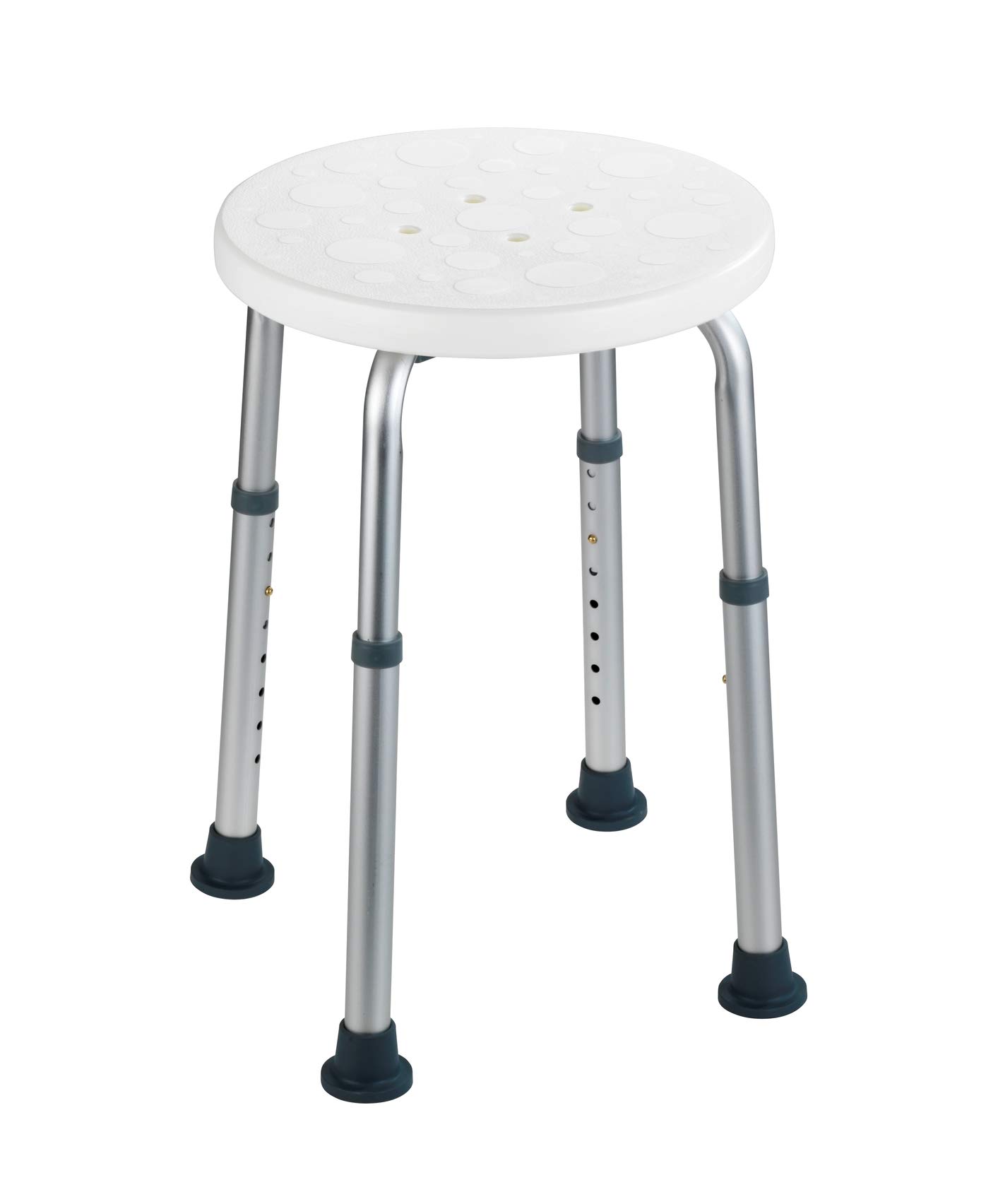 WENKO 1792921100 Stool, White, 45, 5 x 39, 5-57, 5 x 45, 5
