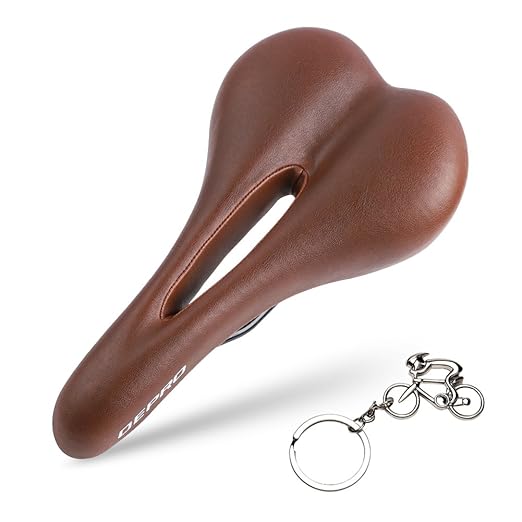 West Biking Radfahren Retro-Sattel Hollow Leder Kissen Fahrrad MTB Weich Fahrrad Front Seat Matte für Bike Sättel