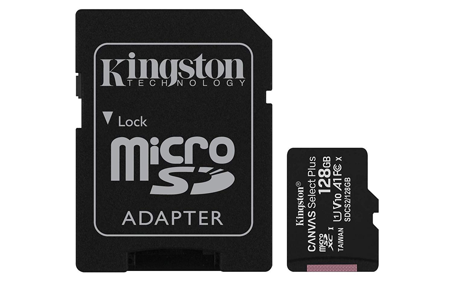 Kingston 128GB microSDXC Canvas Select Plus Class 10 Flash Memory Card SDCS2 Memory