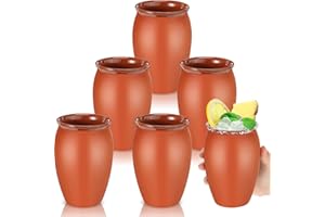 Gejoy Cantaritos De Barro Mexicanos 16 oz Cantaritos Shooters Pottery Taco Tuesday Mexican Clay Cup Fiesta De Barro Mexicanos