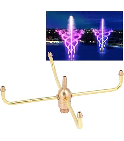DN25 Brass Fireworks Fountain Spray Nozzle – Garden Pond Sprinkler Head, 1-Pack