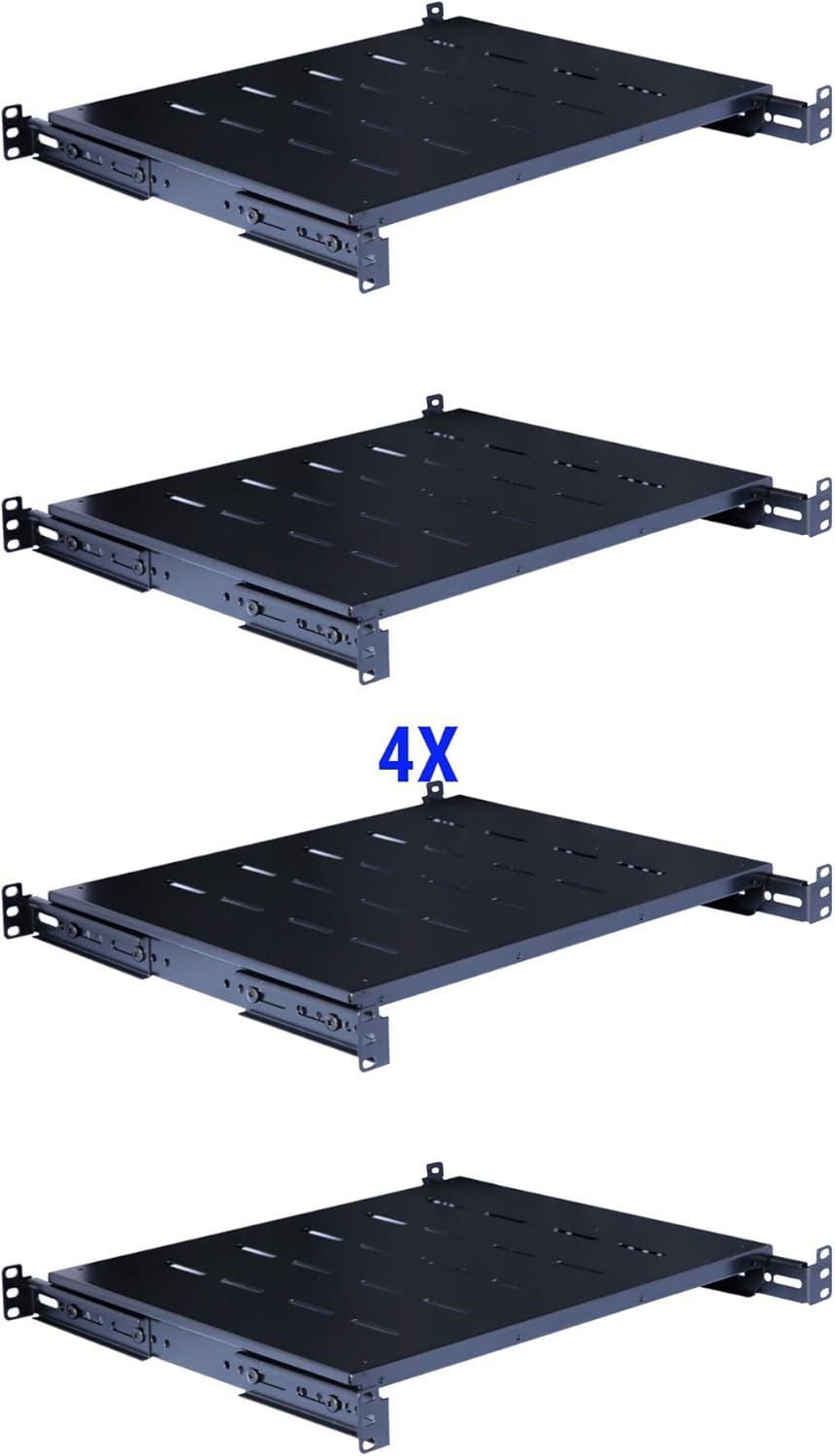 RAISING ELECTRONICS Fixed Rack Server Shelf 1U 19inch