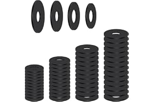 100 PCS Flat Rubber Washers Assortment Kit, 18/20/25/30mm Heavy Duty Black Abrasion Resistant Rubber Rubber Grommet Vibration