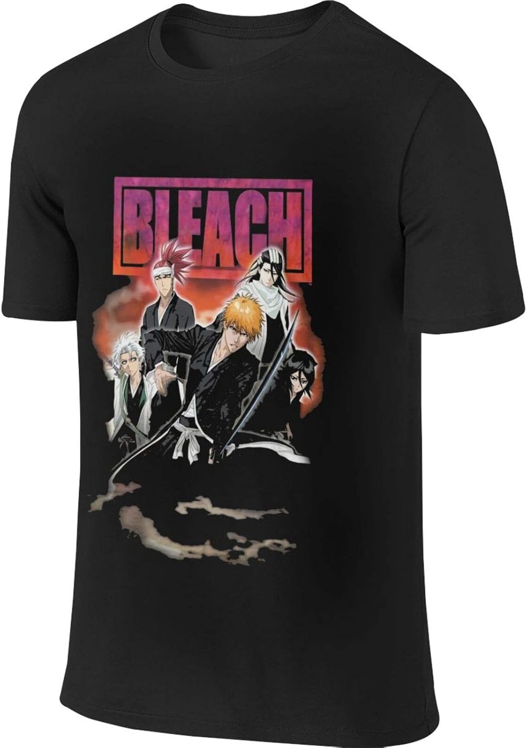 Amazon.com: Xzmafthfrw Bleach Mens Fashion T Shirt Cotton Tee Shirts Short Sleeve Black: Clothing