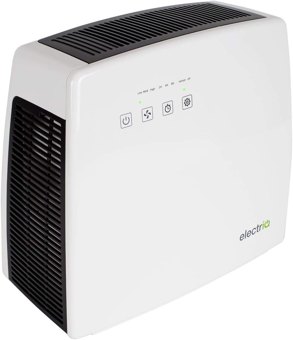 electriQ 5 Stage Air Purifier Cleans Air True HEPA Filter, UV, Ioniser