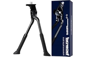 BOWOD Bike Stand for 24"-28" - Adjustable & Foldable Bike Kickstand with Stable Double Leg & Chain Protection - Easy to Mount Kickstand for Adult Bike - Durable Design for Trekking & Mountain Bike
