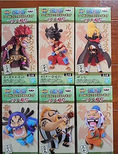 Amazon One Piece バンプレスト ワンピース ワールドコレクタブルフィギュア ワノ国5 キッド ルフィ サンジ 雷ぞう クイーン トの康 全6種中2種 フィギュア ドール 通販