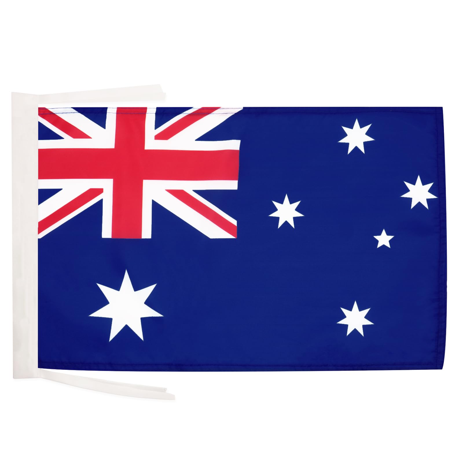 AZ FLAG - Australia Flag - 18'' x 12'' - 100% Polyester Australian Small Banner with Two Cords - Fade Resistant - Vivid Colors - 18x12 in - 45x30 Cm — image 1