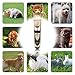Pet Grooming Clipper Kits ShineMore Low Noise Rechargeable Cordless Quiet Pet Groomer with 4 Comb Attachments and 4 Extra tools for Dogs Cats and Other Family Pets (Black + Gold)