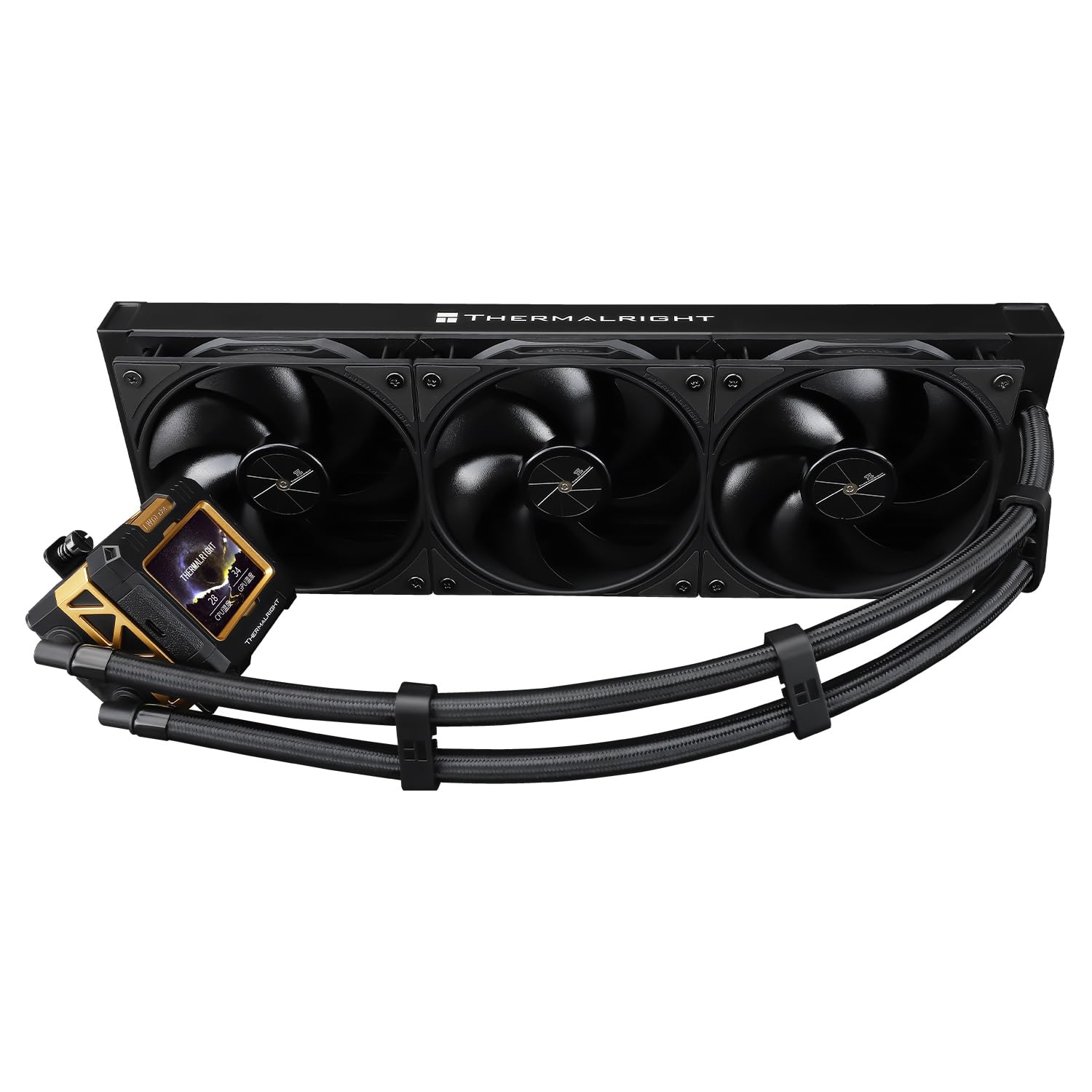 Photo 1 of Thermalright FW 360 Black-AIO CPU Liquid Cooler,IPS LCD Screen with 320 * 240 Resolution,for AM4/AM5/Intel LGA1700/1851,‘2.4 inch’Magnet-Absorbent LCD Screen for Images -Black
