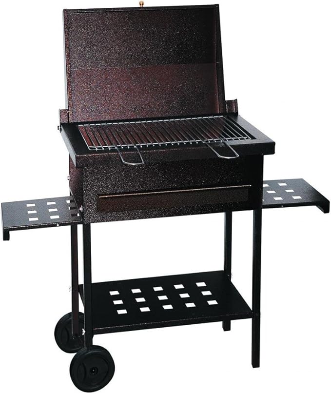 BARBECUE A CARBONE SICILIA 519 carrellato in ferro battuto cassetto