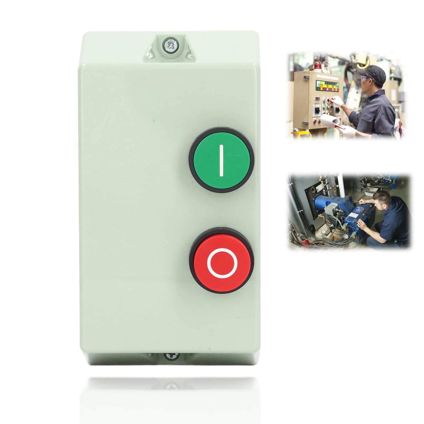 Photo 1 of Magnetic Starter, LE1D09M7 Magnetic Electric Motor Starter Control IP55 Single Phase 220 230V 3 Phase 380 400V 7A to 10A Magnetic Switch Box On Off Switch Electric Motor Starter