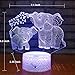 Elephant 3D Night Light for Kids 3D Lamp with 16 Colors Changing Remote Control Elephant Toys 10 9 3 5 2 8 1 7 6 4 Year Old Girls Women Baby Boys Gifts