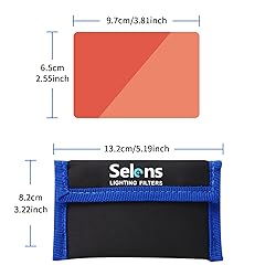 Selens 20 Pieces Universal Gels Lighting Filter Kit