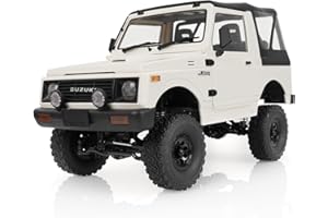 ARRIS 1/10 RC Crawler, WPL C74-1 Jimny JA11 RC Rock Crawler 4x4 2.4Ghz Remote Control Off Road Truck, 4WD RC Pickup Truck RTF with LED Light Hobby Grade Toy Gifts for Adults