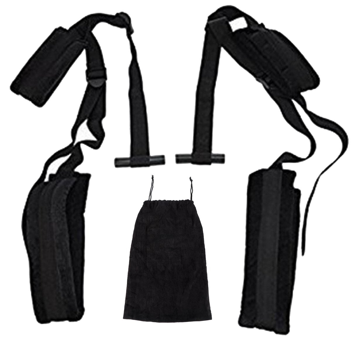 Hanging on Door Bondage Sex Swing in Black