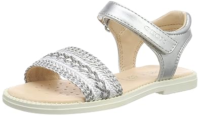 Geox Mädchen J Karly Girl G Peeptoe Sandalen