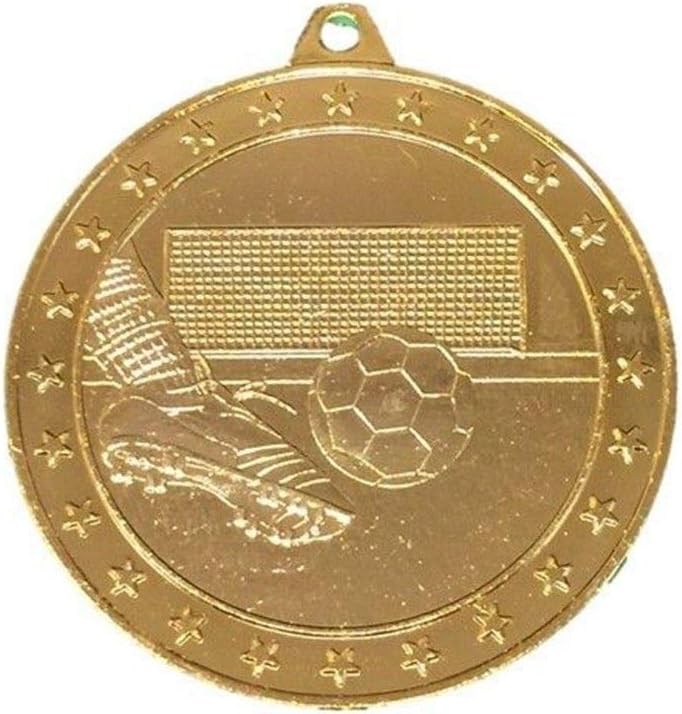 20 x GOLD FOOTBALL MEDALS WITH RIBBONS FREE ENGRAVING Amazon.co.uk