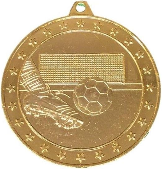 20 x GOLD FOOTBALL MEDALS WITH RIBBONS FREE ENGRAVING Amazon.co.uk