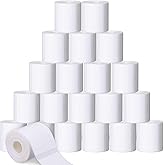 Ctosree 24 Rollers Compatible with Phomemo/D30 Label Printer Blank Adhesive Thermal Paper Compatible with Phomemo Label Printer Paper Sticker Tape for Name Price(1.57 x 1.18 Inch)