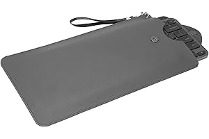 Geekria Keyboard Carrying Case Replacement for Razer Joro Portable Wireless/Logitech MX Keys Mini Keyboard, Vegan Leather Pro