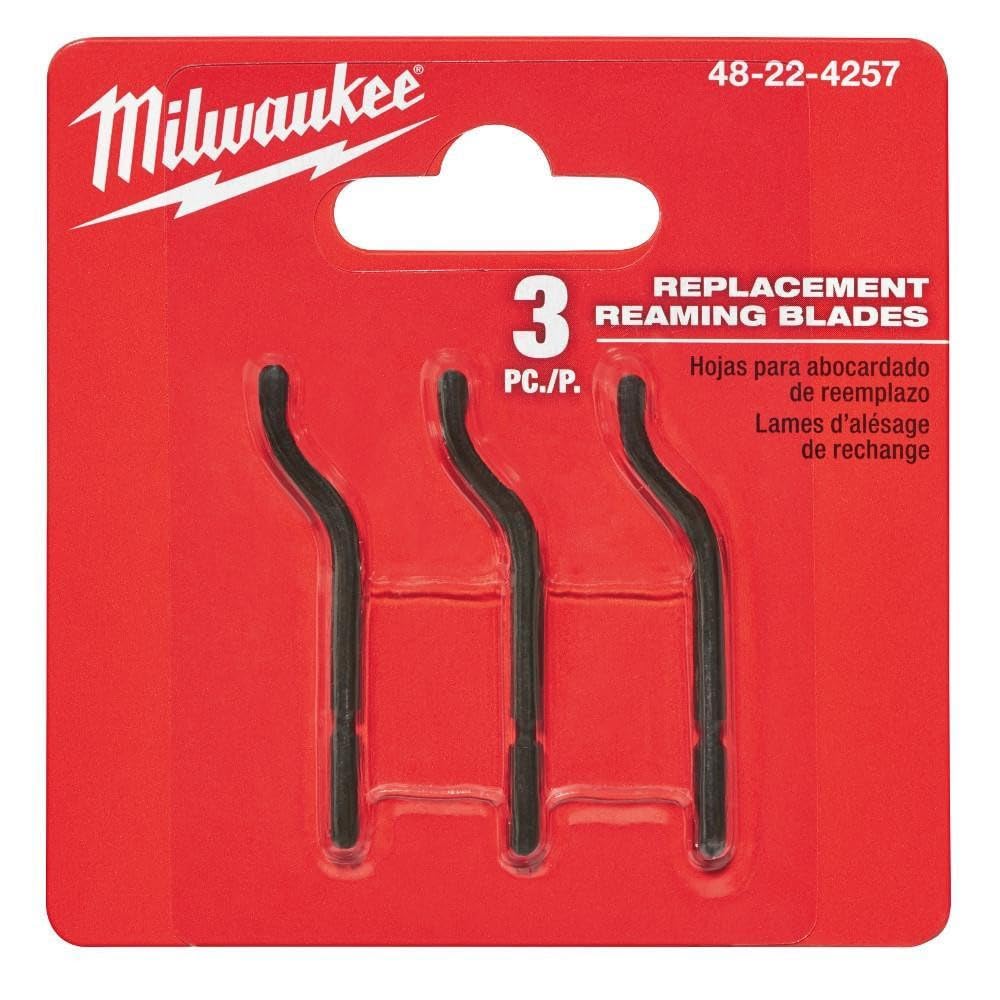 Milwaukee 48224257 Reaming Pen Blades (Pack 3), Red