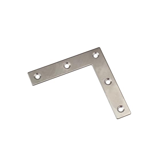 Edelstahl L-Blech (80x80x16mm, 10er Pack)