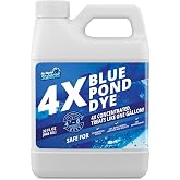 4X Blue Pond Dye, Helps Improve Murky Appearance, Deep Azure Color, 32oz | Not Rocket Sciences Concentrated Lake Colorant, Covers Up to 1 Acre, Protects Against Harmful UV, Ideal for Fish &amp; Wildlife