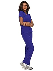 floralhue Scrubs for Women, V-Neck Scrubs Top