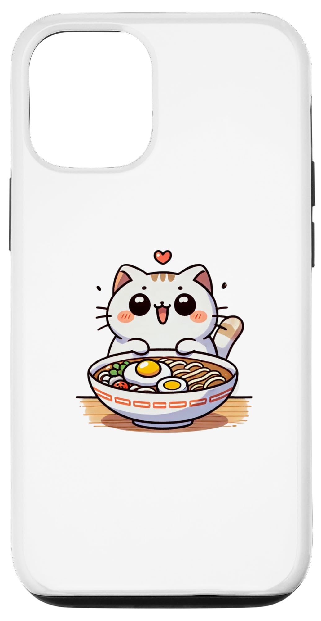 iPhone 12/12 Pro Kawaii Anime Cat Ramen Kids Womens Case