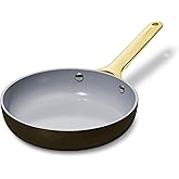 Caraway Nonstick Ceramic Mini Fry Pan (1.05 qt, 8") - Non Toxic, PTFE & PFOA Free - Oven Safe & Compatible with All Stovetops (Gas, Electric & Induction) - Black