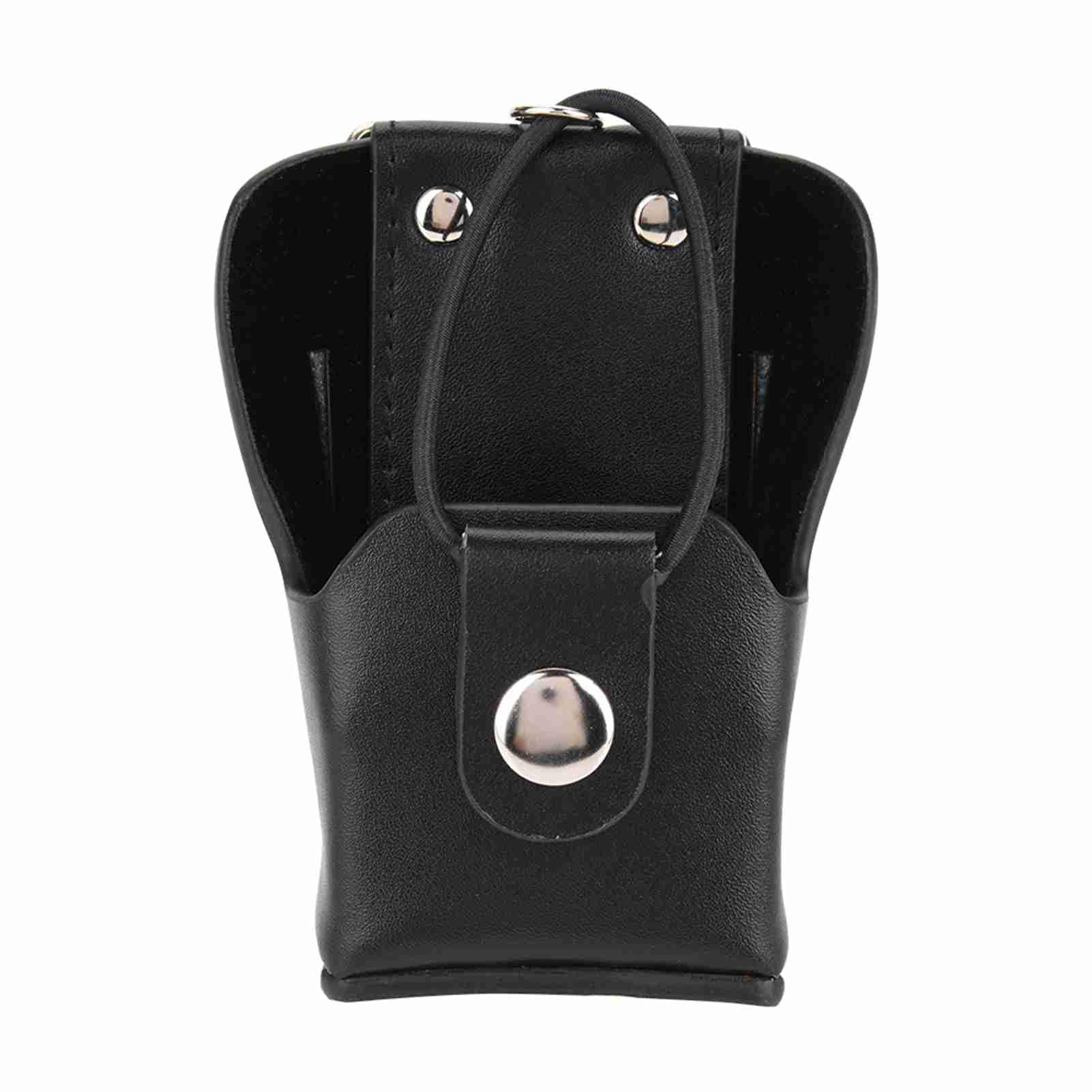 VBESTLIFE Protective Walkie Talkie Cover, Leather Case with Lanyar Compatible for Motorola GP328plus / GP338plug / GP344 / GP388 Walkie Talkie Radio